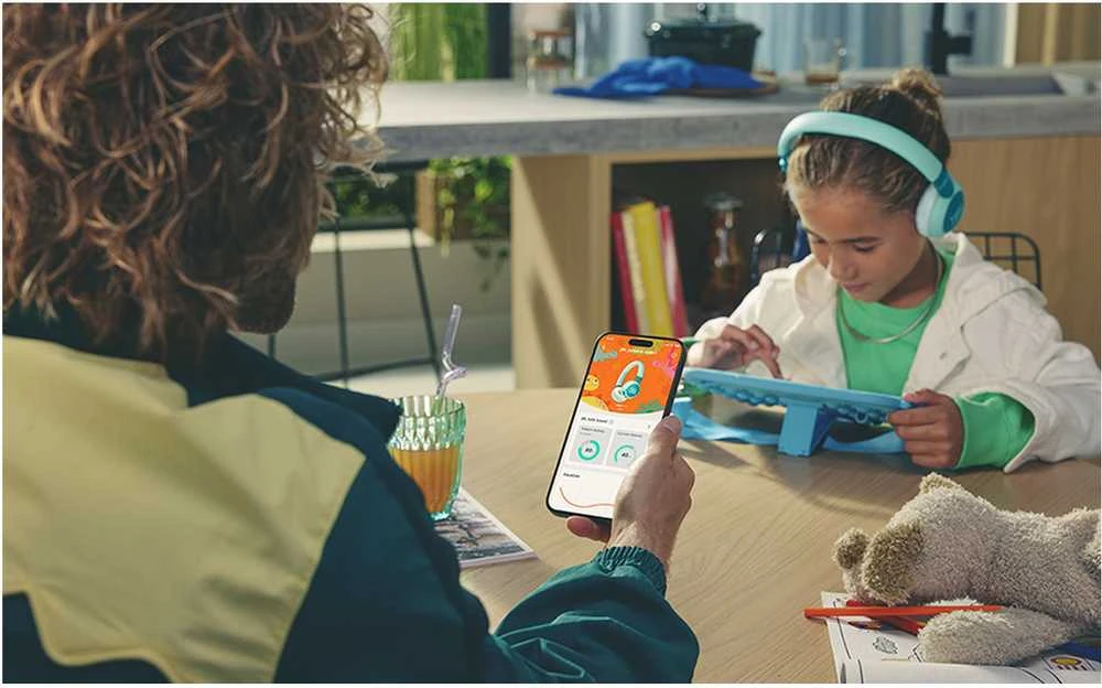 Belaidės ausinės vaikams JBL Junior 320BT, Žalsvos spalvos