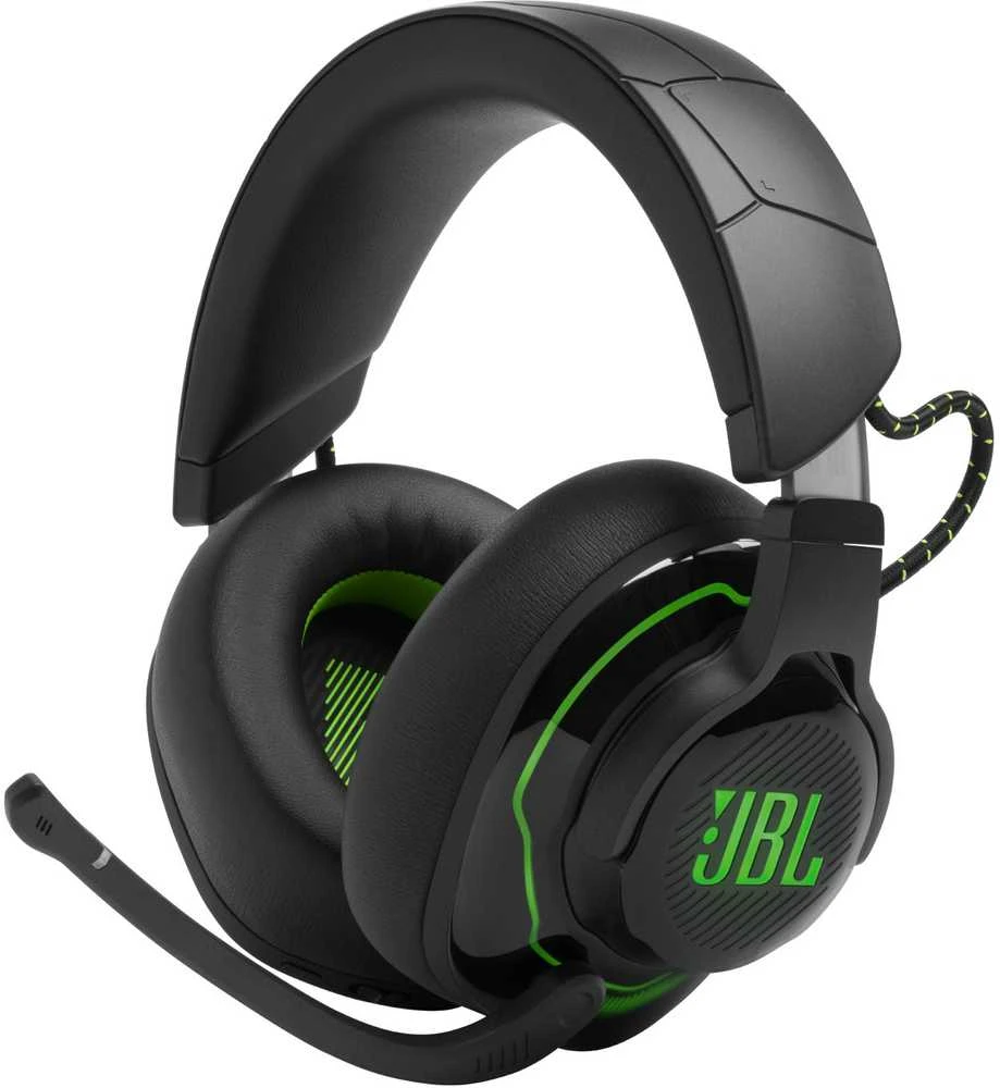 JBL Quantum 910X belaidės žaidimų ausinės, skirtos Xbox, Juodai žalios spalvos