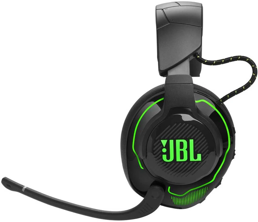 JBL Quantum 910X belaidės žaidimų ausinės, skirtos Xbox, Juodai žalios spalvos