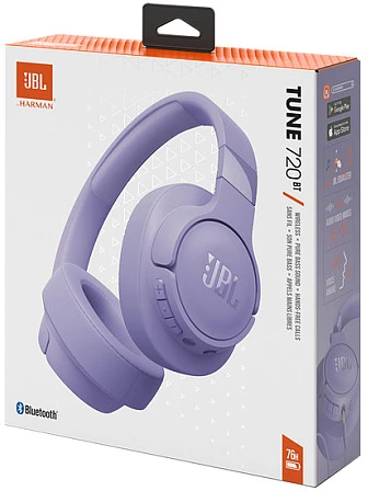 Belaidės ausinės JBL Tune 720BT,  Violetinės spalvos