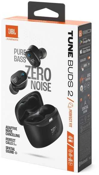 Ausinės JBL Tune Buds 2 TWS Bluetooth Belaidės In-Ear Earbuds Juodas EU
