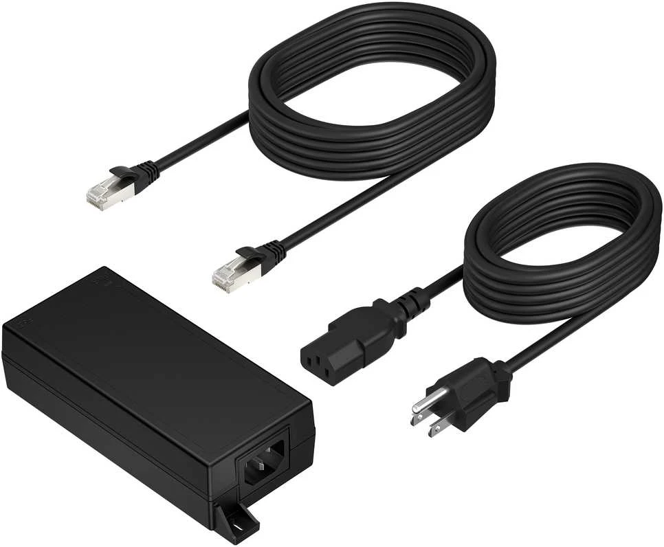 Hewlett Packard (HP) POLY PoE++ 65 W 2,5 G maitinimo šaltinis su CAT6A kabeliu ir 3,66 m maitinimo laidu B5NH6AA#ABB