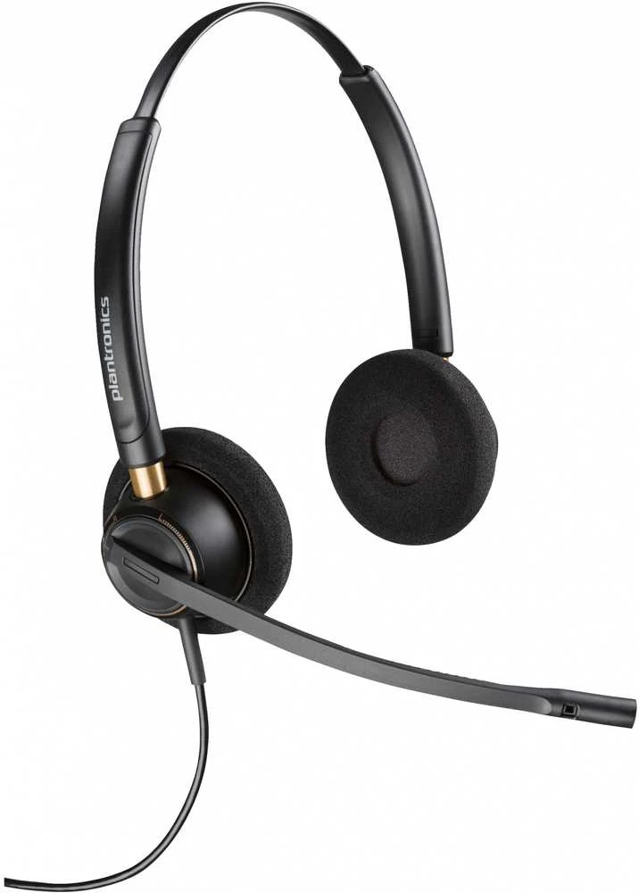 Poly Encore Pro HW520D juodos dvipusės ausinės