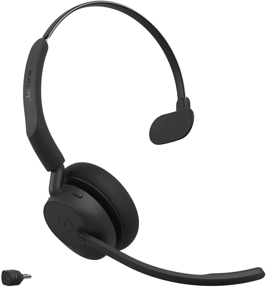 Ausinės belaidės Jabra Evolve3 45 USB-C MS Mono - 34599-899-899