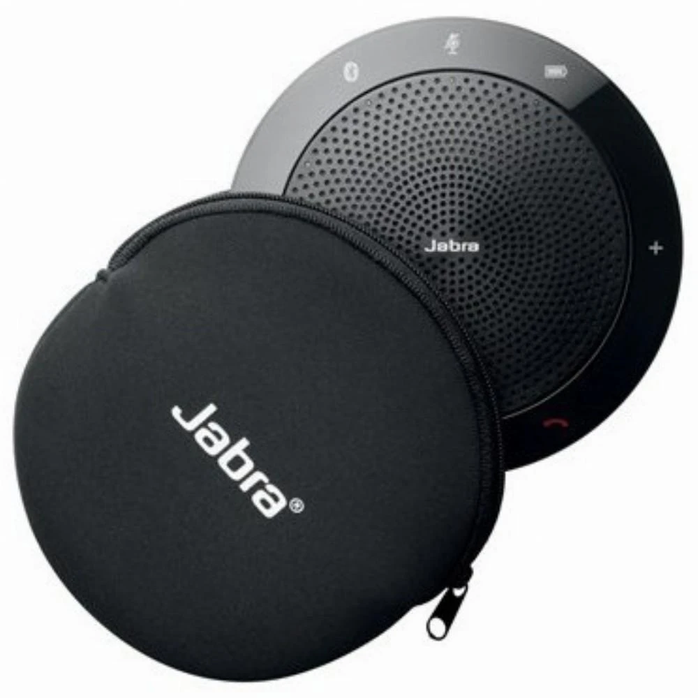 JABRA SPEAK 510 garsiakalbis, skirtas UC ir amp; BT USB konferencijos sprendimas 360 laipsnių mikrofono prijungimo ir atkūrimo nutildymo ir garsumo mygtukas