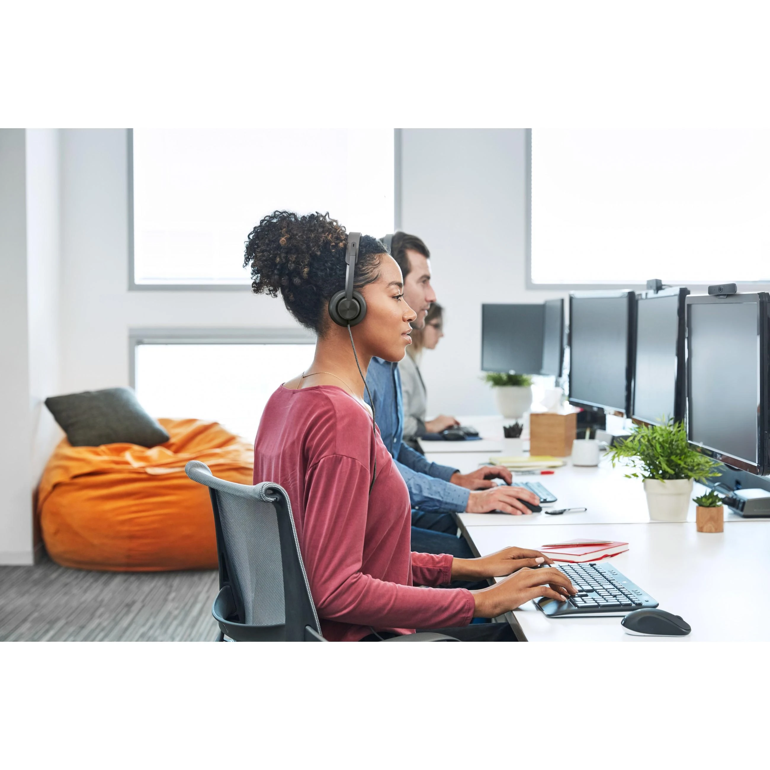 Universalios ausinės Logitech Zone su laidu, su mikrofonu, MSFT, Juodos