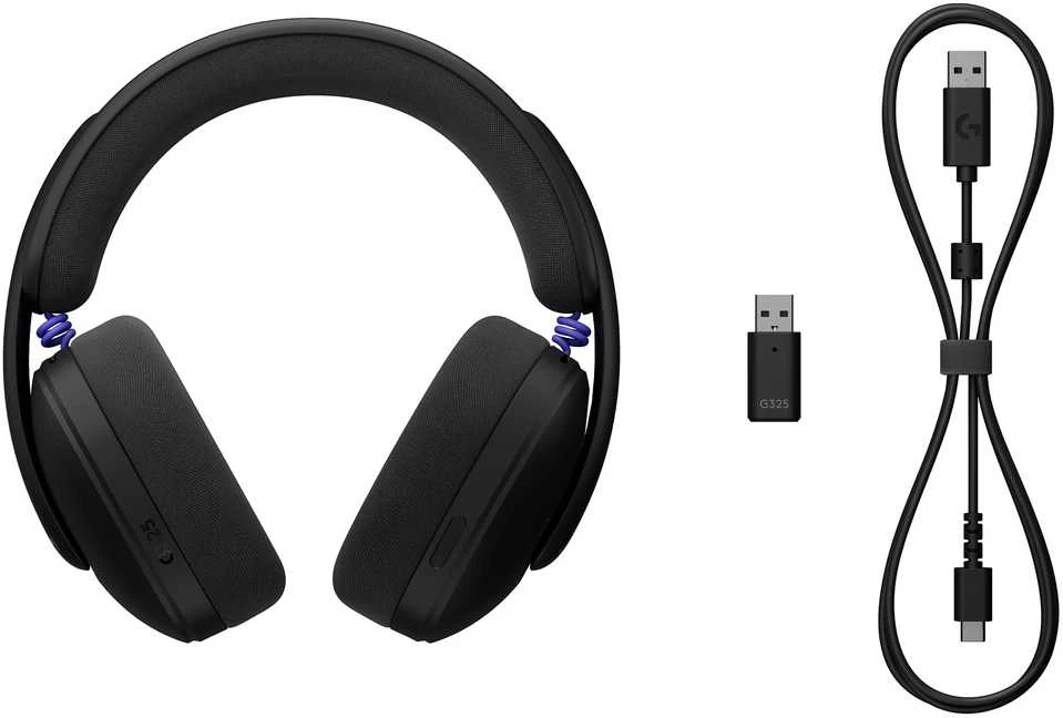 LOGITECH G325 LIGHTSPEED Belaidės Ausinės Žaidimams - Juodas, CDM/MIXED MODEL, NO LANG, EMEA28i-935, RETAIL, 2.4GHZ, EMEA