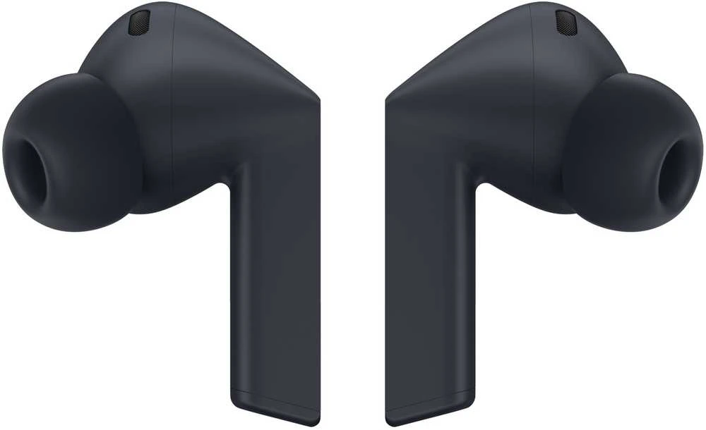 Juodos belaidės Samsung Galaxy Buds3 FE ausinės iš šono