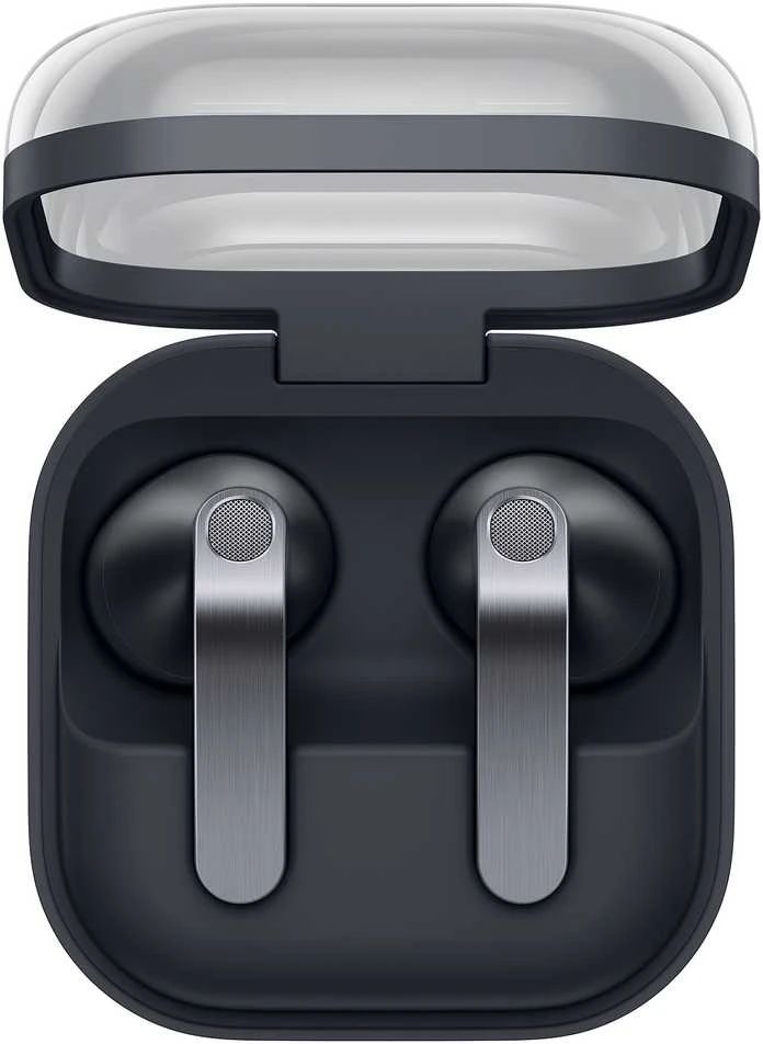 „Samsung Galaxy Buds4“, belaidės, skambučiai / muzika, ausinės, juodos