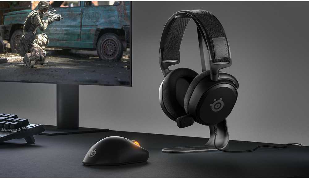 Žaidimų ausinės SteelSeries Arctis Prime, Juodos spalvos