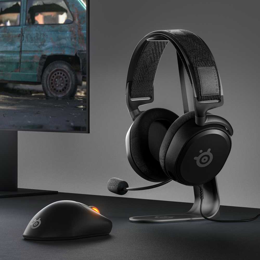 Žaidimų ausinės SteelSeries Arctis Prime, Juodos spalvos