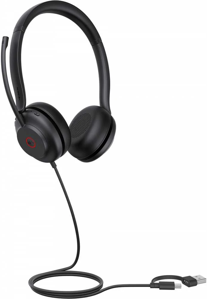 Ausinės Yealink UH35 dvigubos komandos USB-C/A
