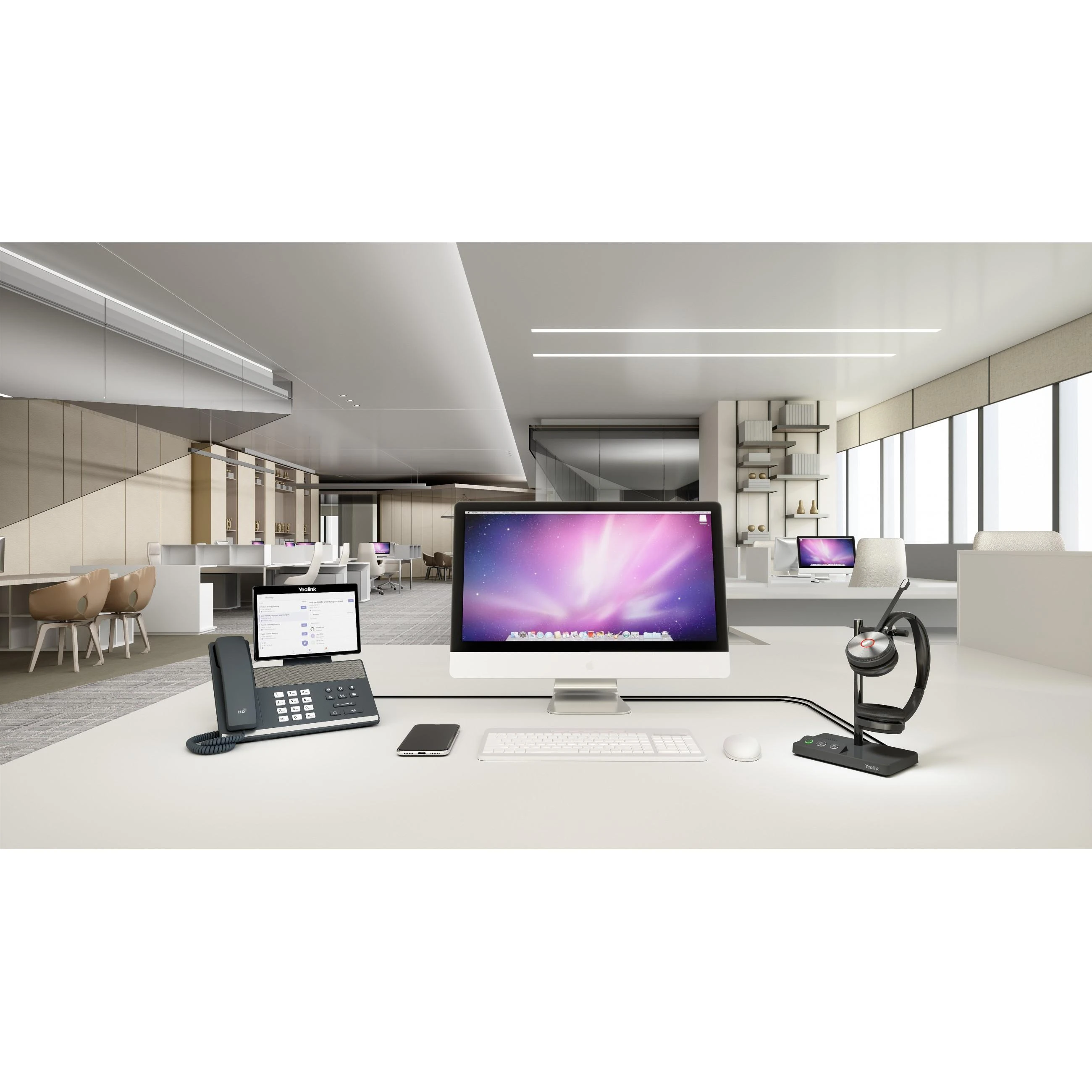 Yealink WH62 Dual UC ausinės; (WH62 Dual UC)