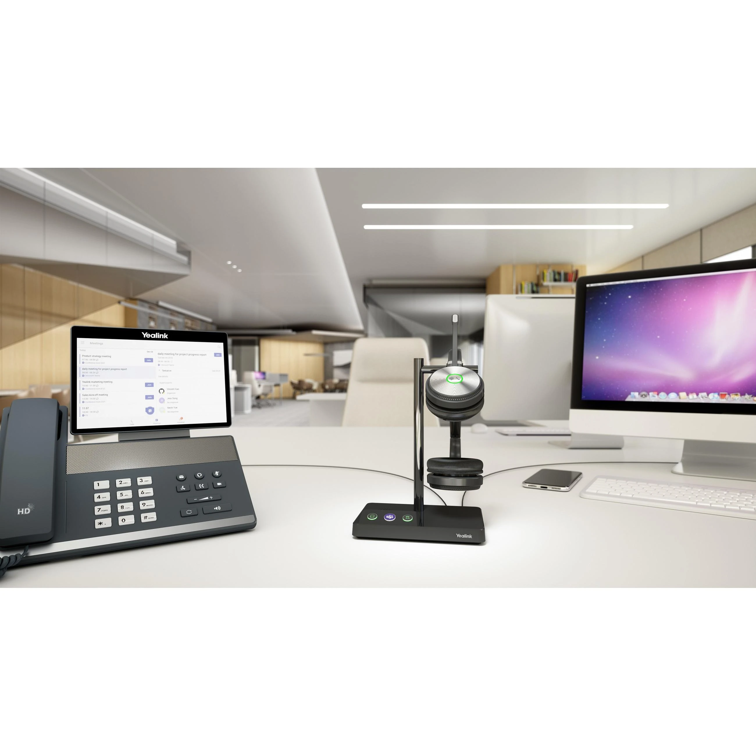 Yealink WH62 Dual UC ausinės; (WH62 Dual UC)