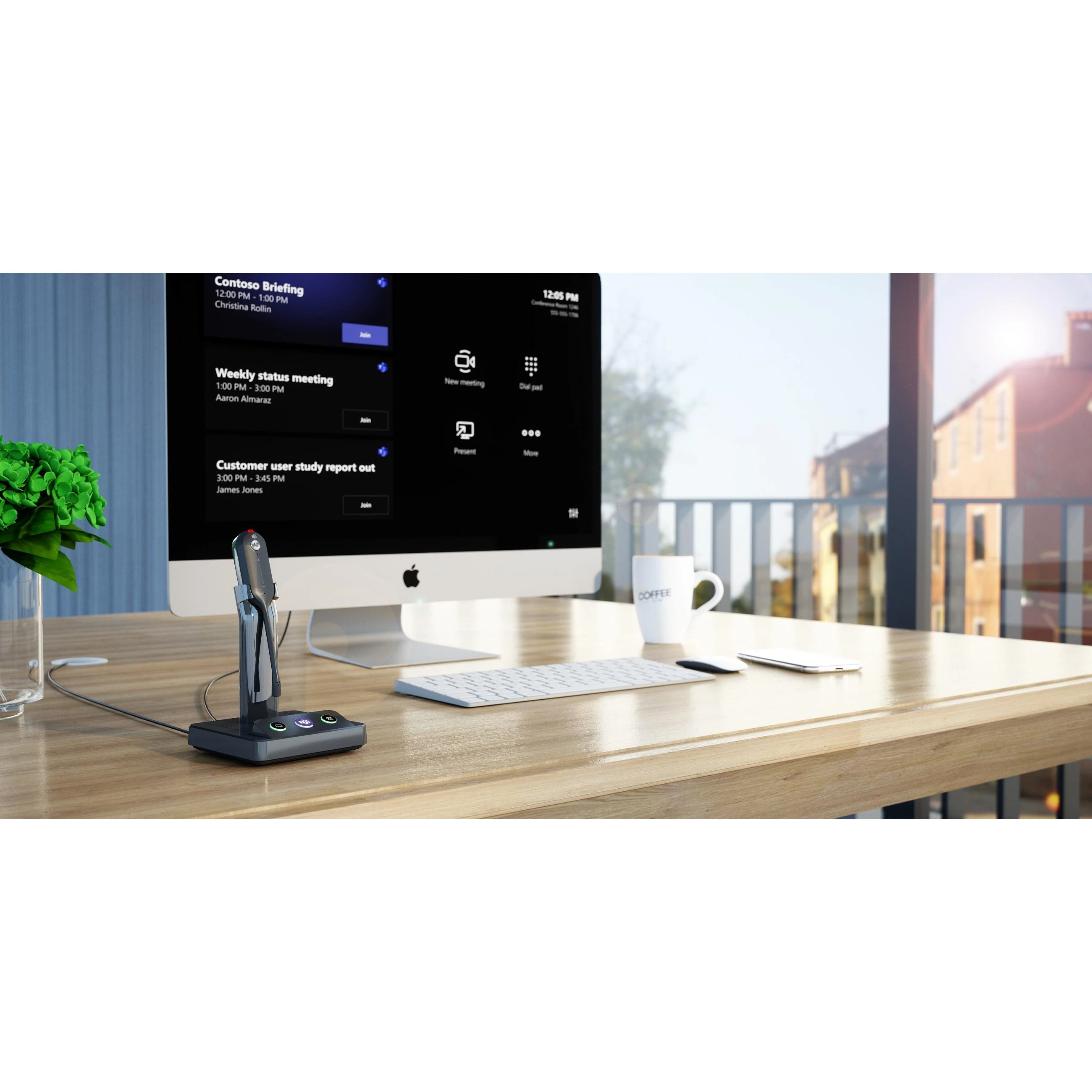 Ausinės Yealink WH66 Mono UC DECT