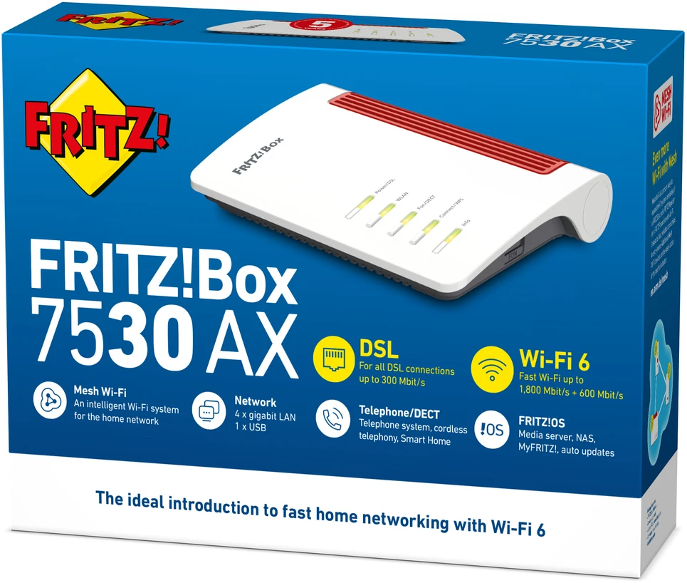Šakotuvas Maršrutizatorius AVM Fritz! Box 7530 ax (20002944)