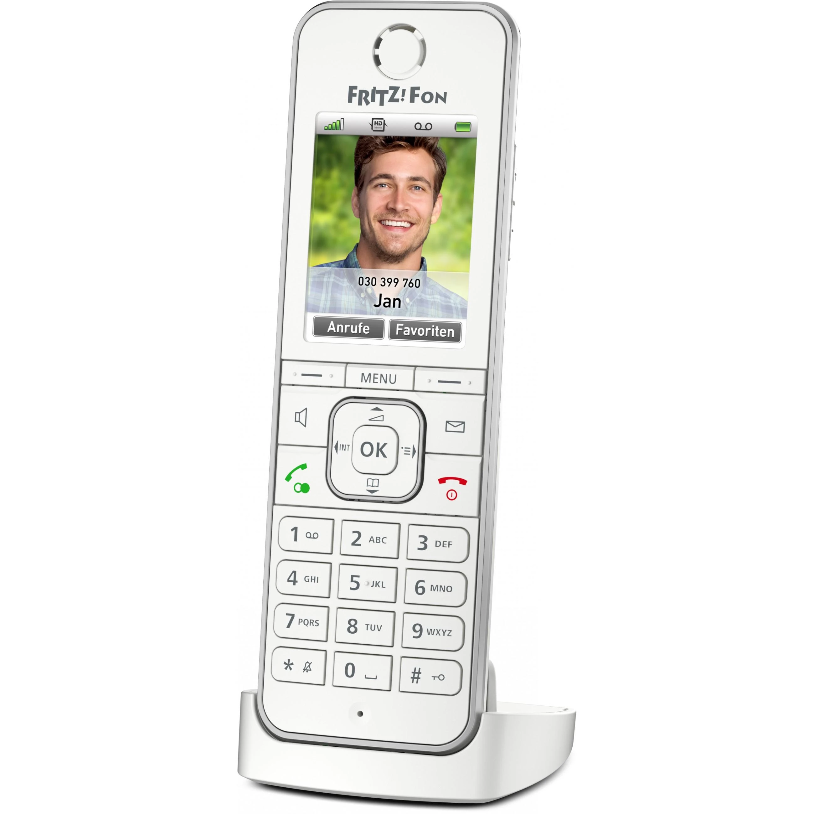 AVM FRITZ!Fon C6 DECT telefonas Balta Skambintojo ID