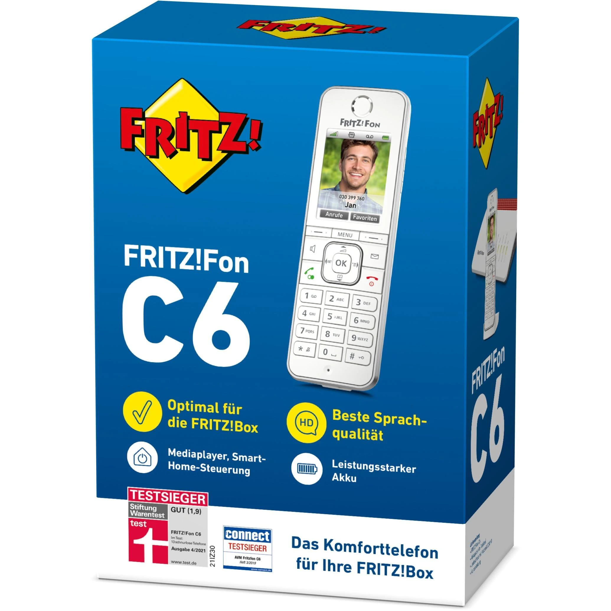 AVM FRITZ!Fon C6 DECT telefonas Balta Skambintojo ID