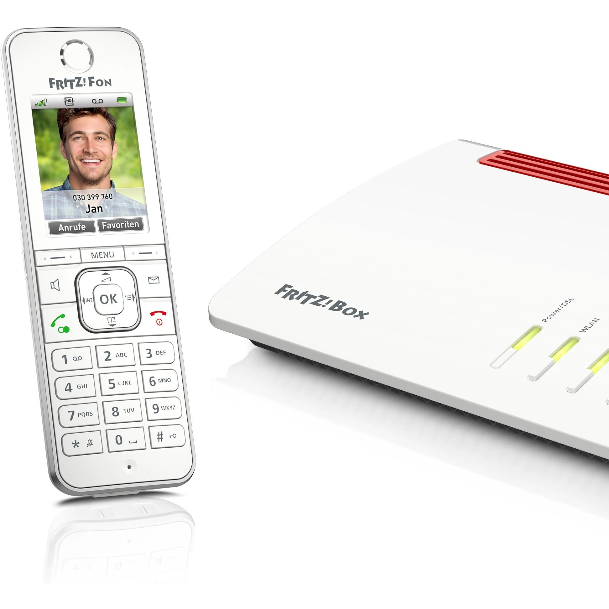 AVM FRITZ!Fon C6 DECT telefonas Balta Skambintojo ID