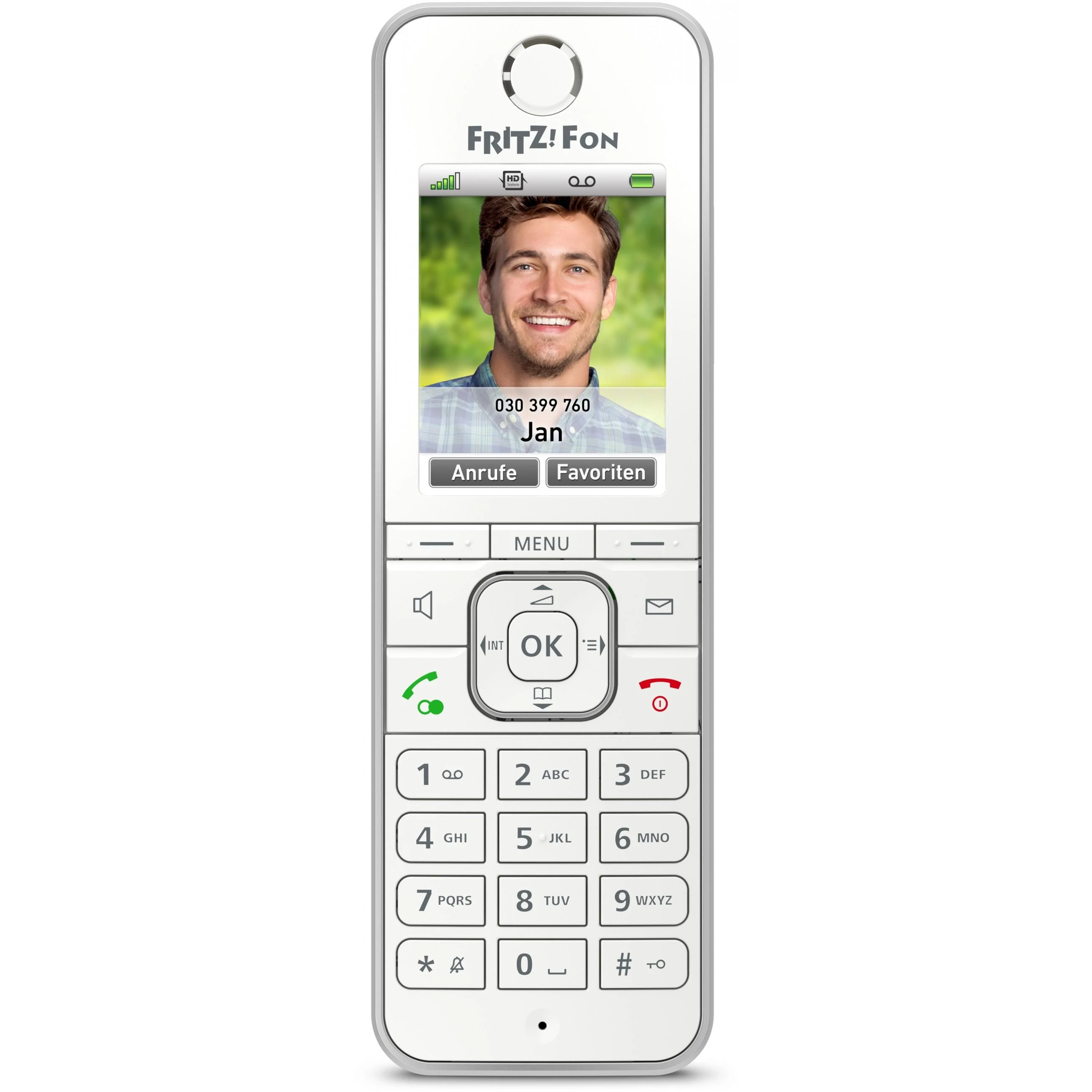 AVM FRITZ!Fon C6 DECT telefonas Balta Skambintojo ID