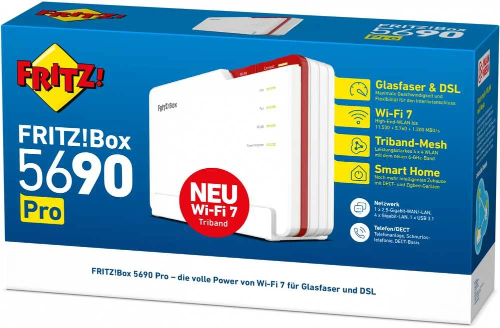 Maršrutizatorius AVM Fritz!Box 5690 Pro