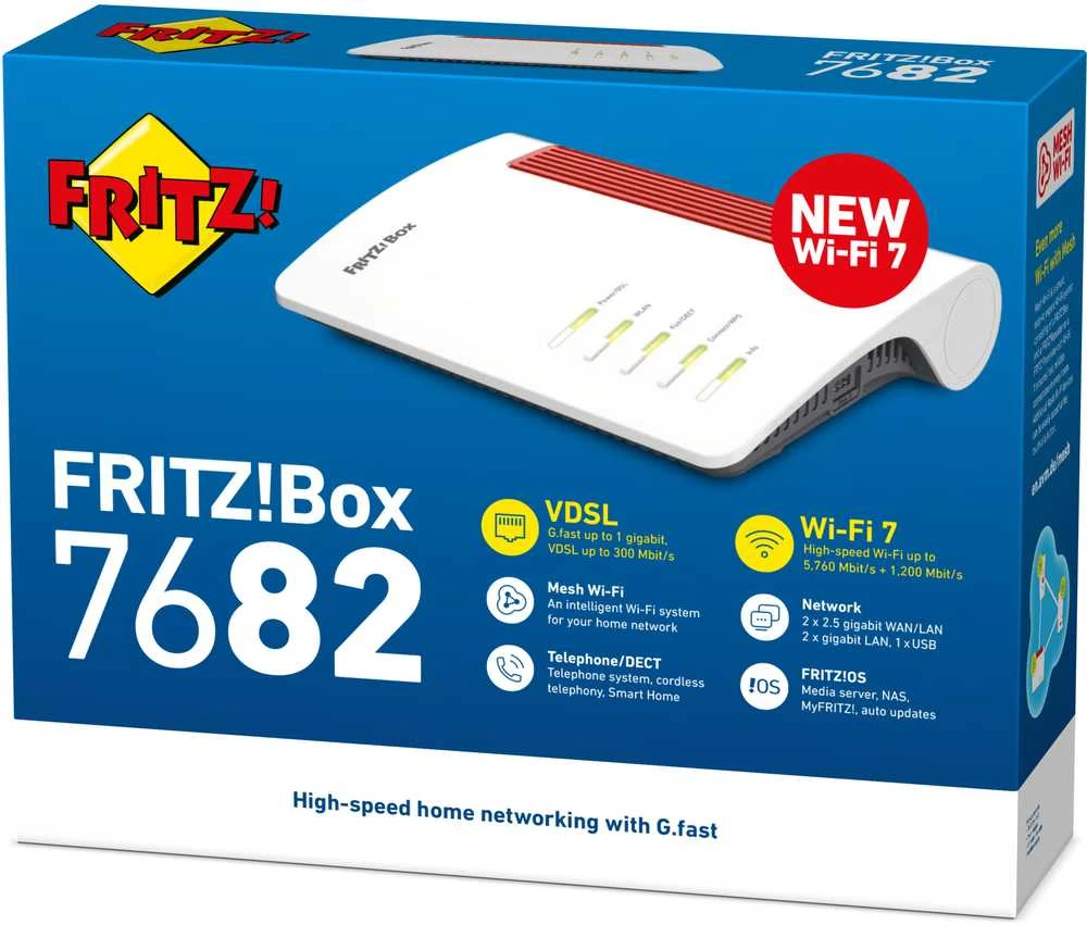 Maršrutizatorius AVM FRITZ!Box 7682 Wi-Fi 7 (20003063)