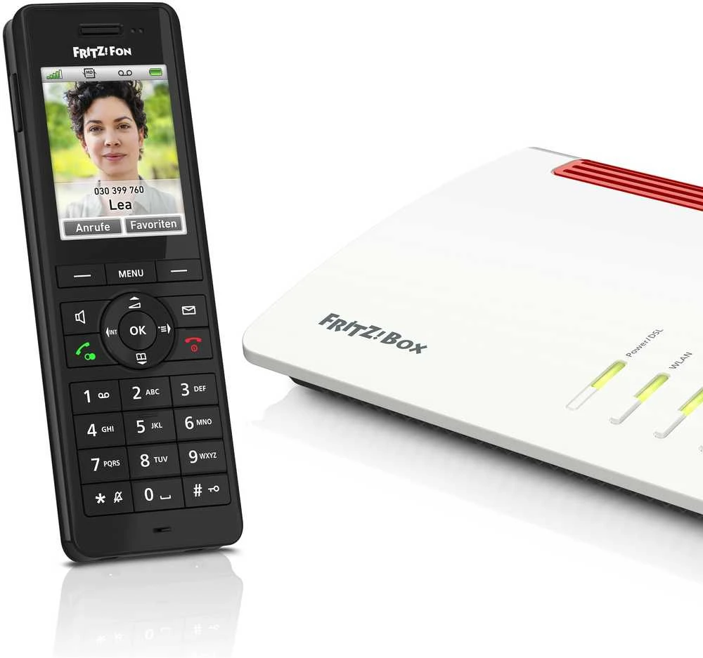 AVM Fon FRITZ! X6 DECT telefonas Skambintojo ID Juoda