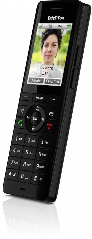 AVM Fon FRITZ! X6 DECT telefonas Skambintojo ID Juoda