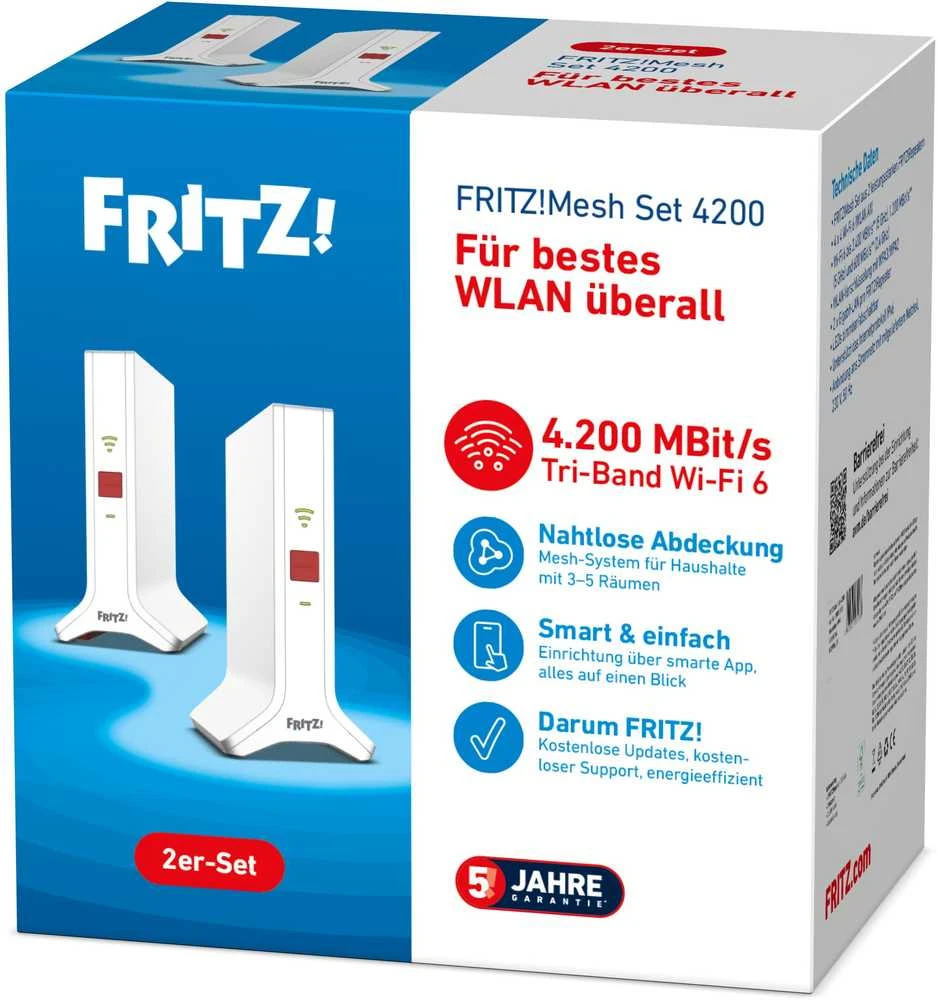 Maršrutizatorius Fritz! AVM MESH SET 4200 2-PACK