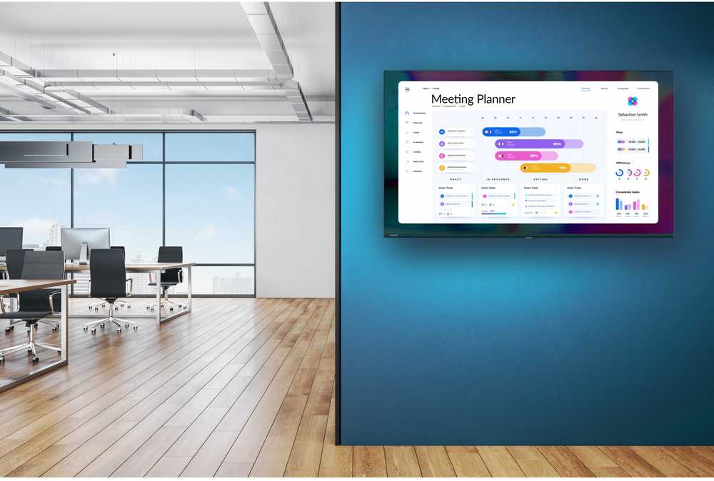 Monitorius Avocor AVK-7510 - 190 cm (75'') Diagonalklasse K Series LCD-Ekranas mit LED-Hintergrundbeleuchtung - QLED - Digital Signage - Android - 4K UHD (2160p) 3840 x 2160 - HDR - direkt beleuchtete LED