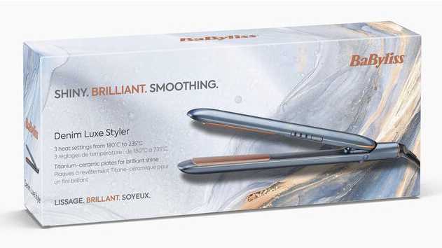 Plaukų tiesinimo žnyplės BaByliss Denim Luxe ST251PE