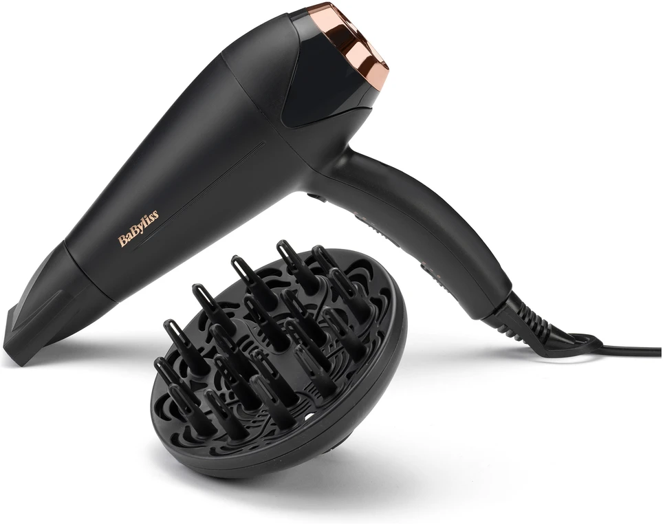 BaByliss Plaukų džiovintuvas Turbo Shine D570DE, Juodas