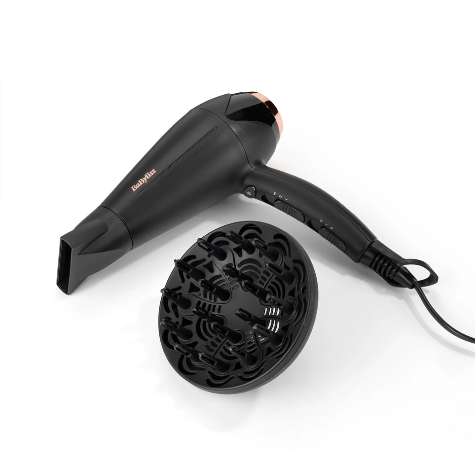 BaByliss Plaukų džiovintuvas Turbo Shine D570DE, Juodas