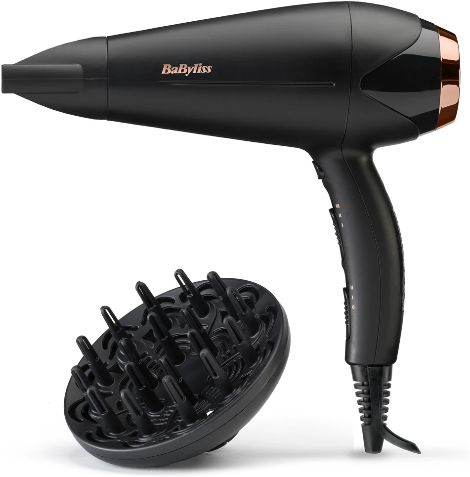 BaByliss Plaukų džiovintuvas Turbo Shine D570DE, Juodas