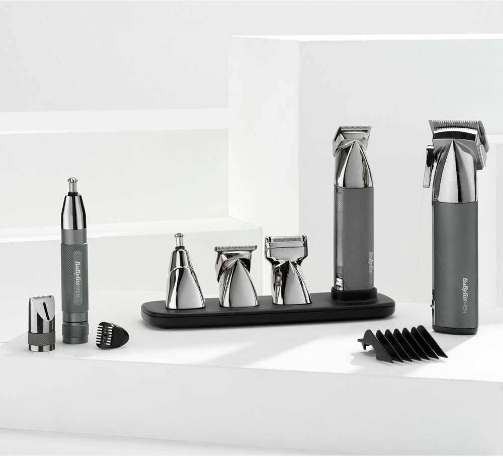 Plaukų Kirpimo Mašinėlė - BaByliss E116E Nerūdijančio Plieno Belaidė Pilka/Sidabrinė
