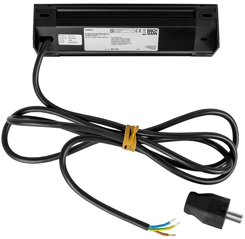 Bachmann CASIA 2 2xCEE7/3 1xUSB A/C 22W 2,0m AEH SW