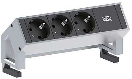 Bachmann lizdų juosta Desk2 3x lizdų tiekimo linija