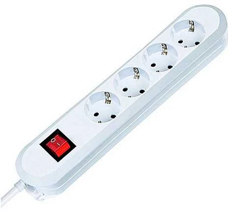 Bachmann lizdų juosta SMART 4 krypčių, balta 1,5 m, su jungikliu