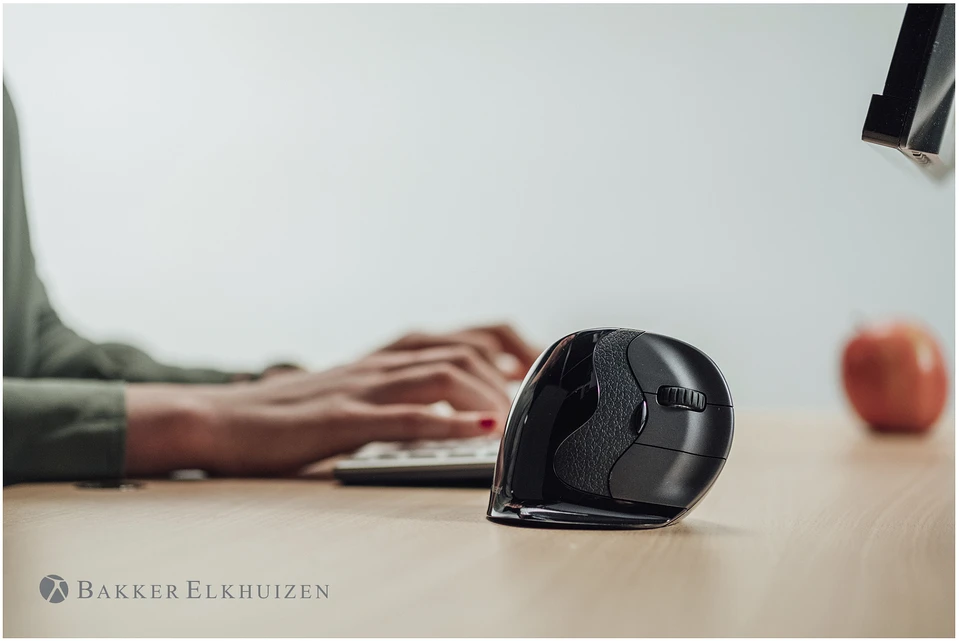 Carruzzo BakkerElkhuizen Evoluent D kompiuterinė pelė Biuras dešinei rankai USB A tipo Lazeris 3200 DPI