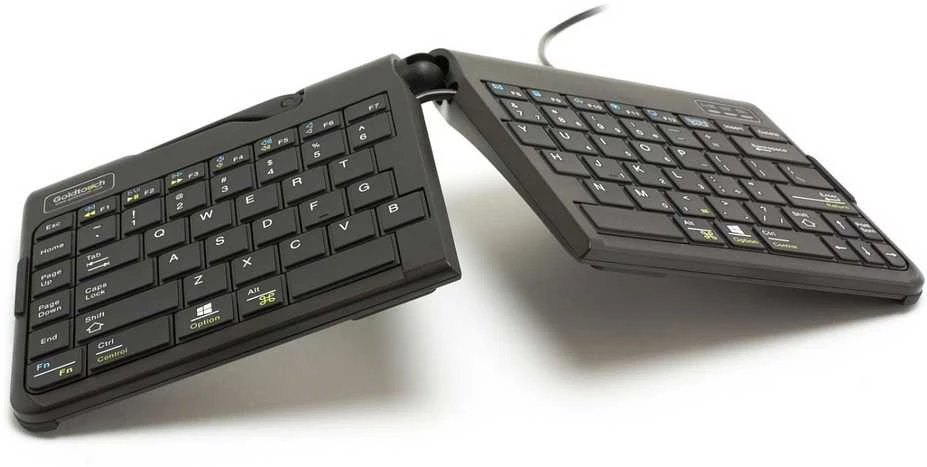 Bakker Elkhuizen Klaviatūra BakkerElkhuizen Goldtouch Travel Go2 Klaviatūra (QWERTZ) ergonomisch