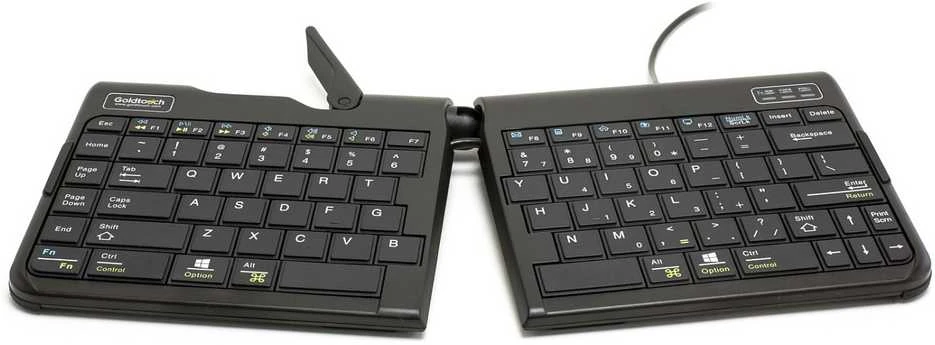 Bakker Elkhuizen Klaviatūra BakkerElkhuizen Goldtouch Travel Go2 Klaviatūra (QWERTZ) ergonomisch