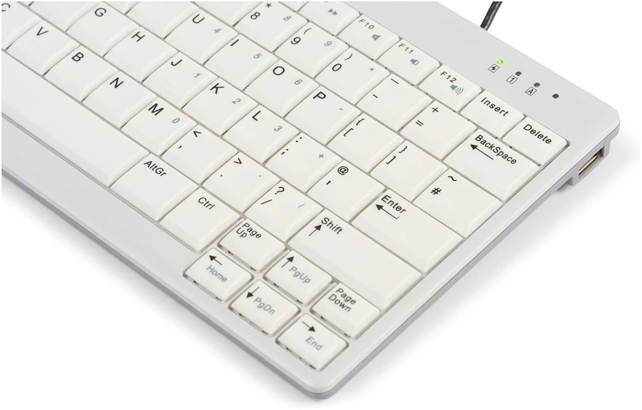 Bakker Elkhuizen Carruzzo BakkerElkhuizen UltraBoard 950 V2 klaviatūra Biuras USB QWERTY Anglų (JK) Tamsiai Pilka, Šviesiai Žalia