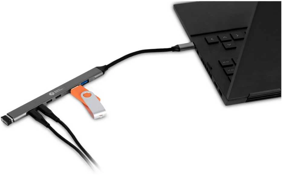 Pelė Bakker Elkhuizen BakkerElkhuizen USB-C Hub 7-in-1 (3 x USB-A + 4 x USB-C)