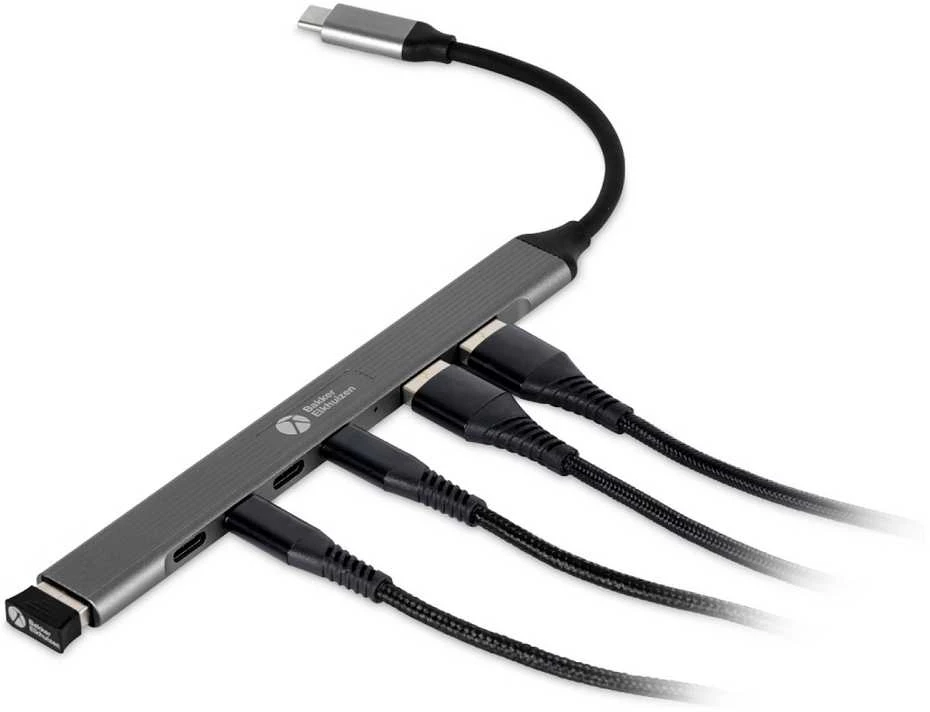 Pelė Bakker Elkhuizen BakkerElkhuizen USB-C Hub 7-in-1 (3 x USB-A + 4 x USB-C)