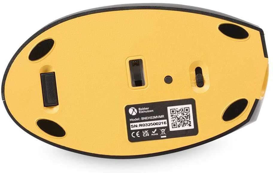 Bakker Elkhuizen Carruzzo BakkerElkhuizen Handshake kompiuterinė pelė Biuras dešinei rankai RF belaidė + Bluetooth + USB Type-C Optinis 6400 DPI