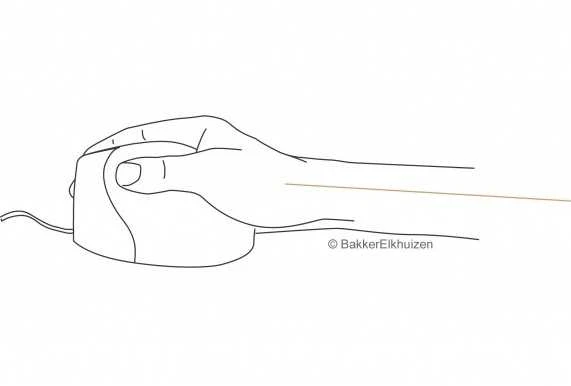Bakker Elkhuizen Carruzzo BakkerElkhuizen Evoluent4 kompiuterinė pelė Biuras Kairė ranka Lazeris 2600 DPI