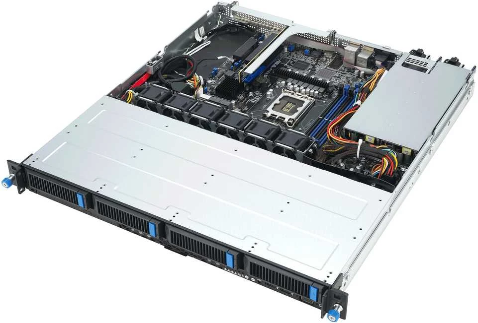 Serveris - ASUS RS300-E12-RS4 Intel C262 1U 4xDDR5 4xNVMe 450W Platinum