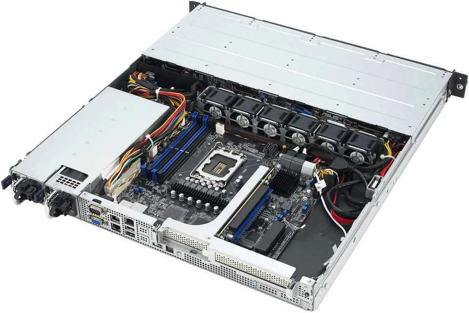 Serveris - ASUS RS300-E12-RS4 Intel C262 1U 4xDDR5 4xNVMe 450W Platinum