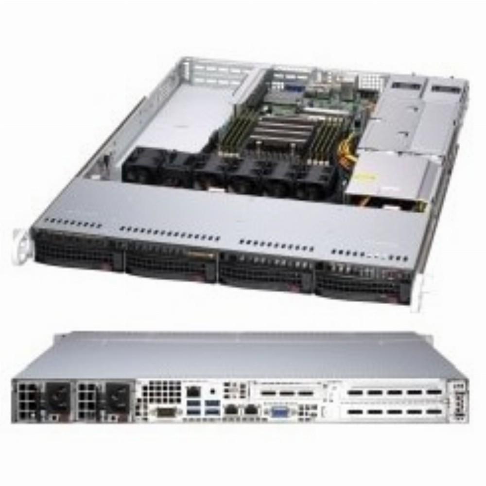 Serveris Super Micro Computer Supermicro A+ Server 1014S-WTRT Socket SP3 Stovas (1U) Juoda