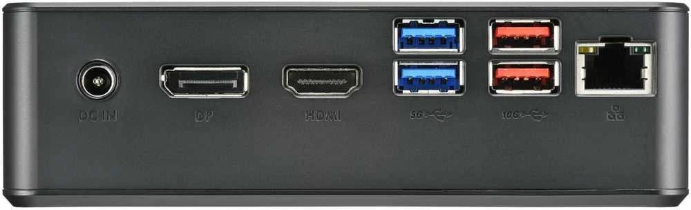 Shuttle NC40U5 Barebone 0.84L dydžio asmeninis kompiuteris, juodas, i5-1235U, Intel SoC